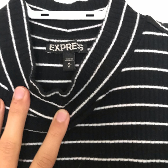 Express mock neck dress with cut outs - Picture 4 of 4